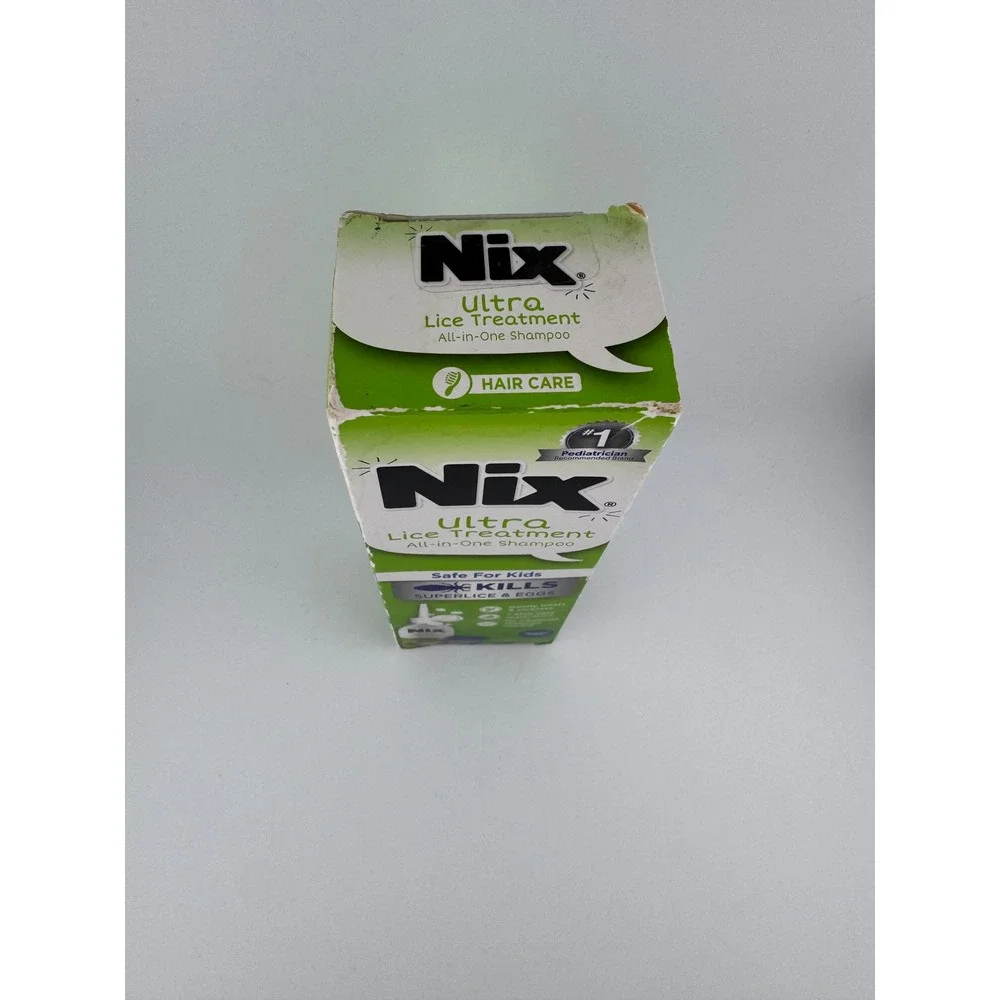 Nix Ultra Lice Treatment All-in-One Shampoo Safe For Kids Kills Superlice‎ Eggs